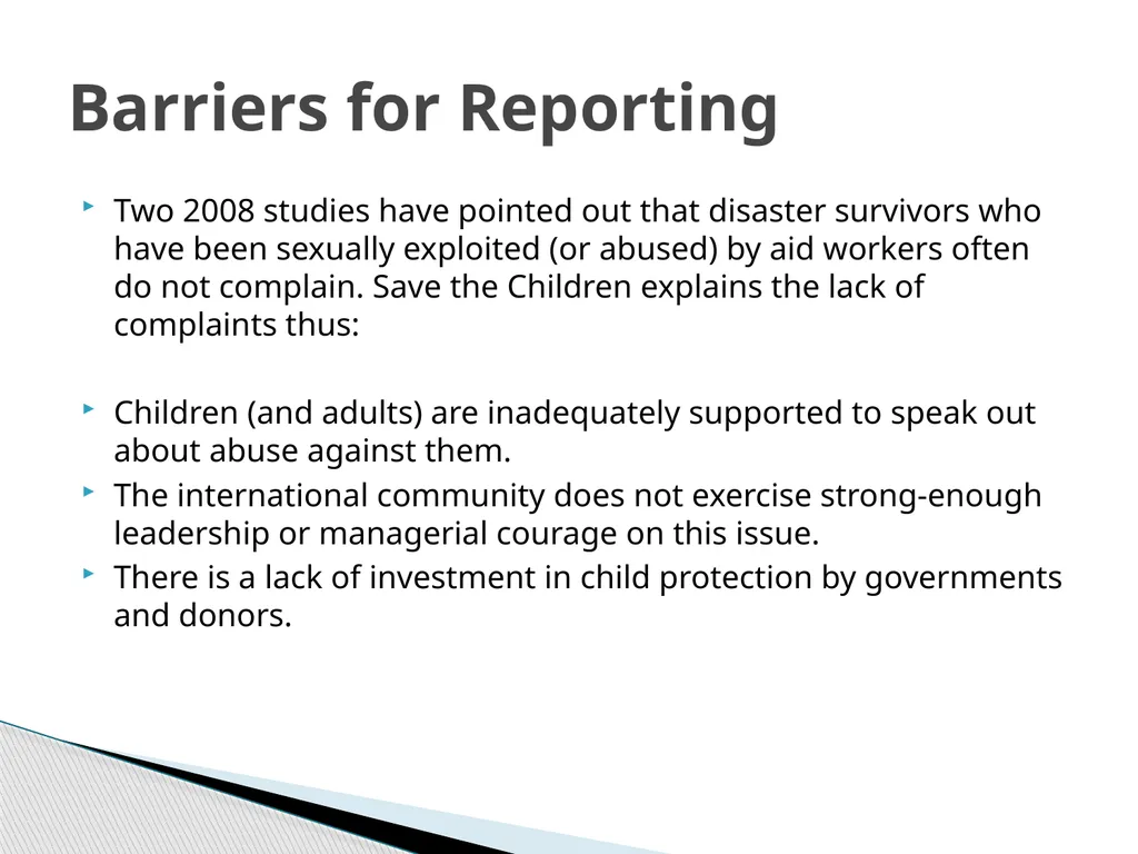 PSEA What is PSEA? Protection from Sexual - slide 12 of 14