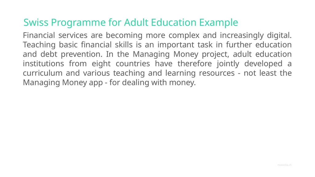 Our vision At least once in the course of their - slide 9 of 11