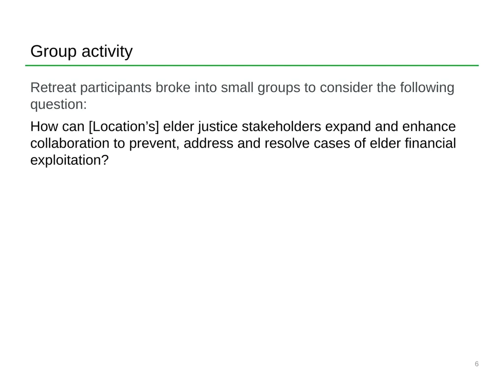 Elder Fraud Prevention and Response Network - slide 6 of 19