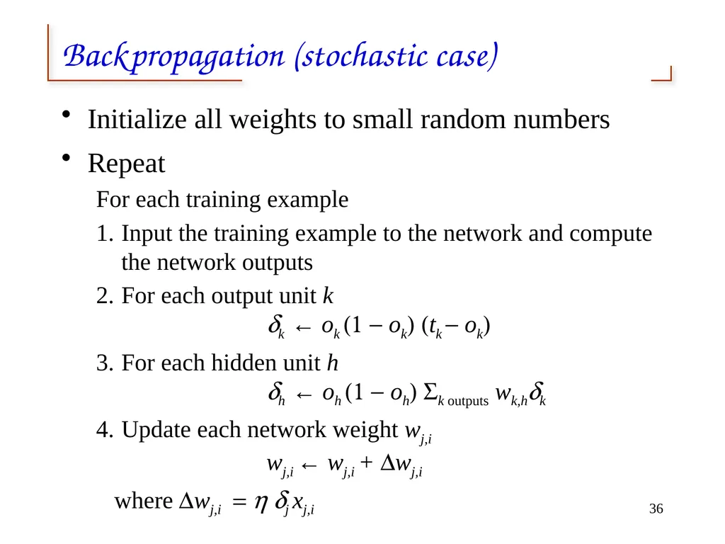 Artificial Neural Networks 1 2 Neural networks - slide 36 of 61