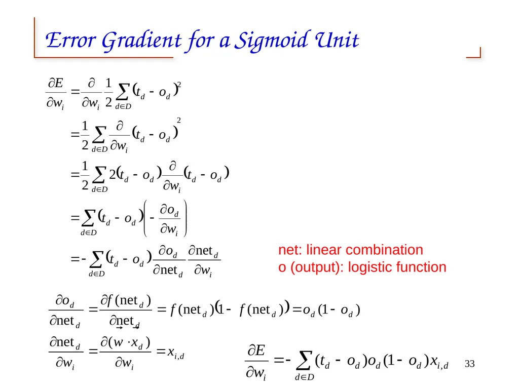Artificial Neural Networks 1 2 Neural networks - slide 33 of 61