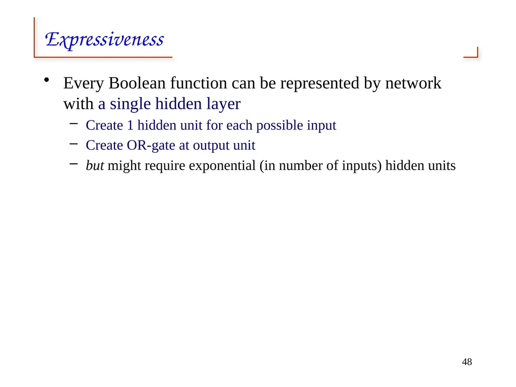 Artificial Neural Networks 1 2 Neural networks - slide 48 of 61