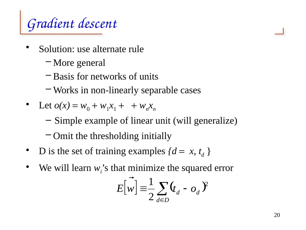 Artificial Neural Networks 1 2 Neural networks - slide 20 of 61