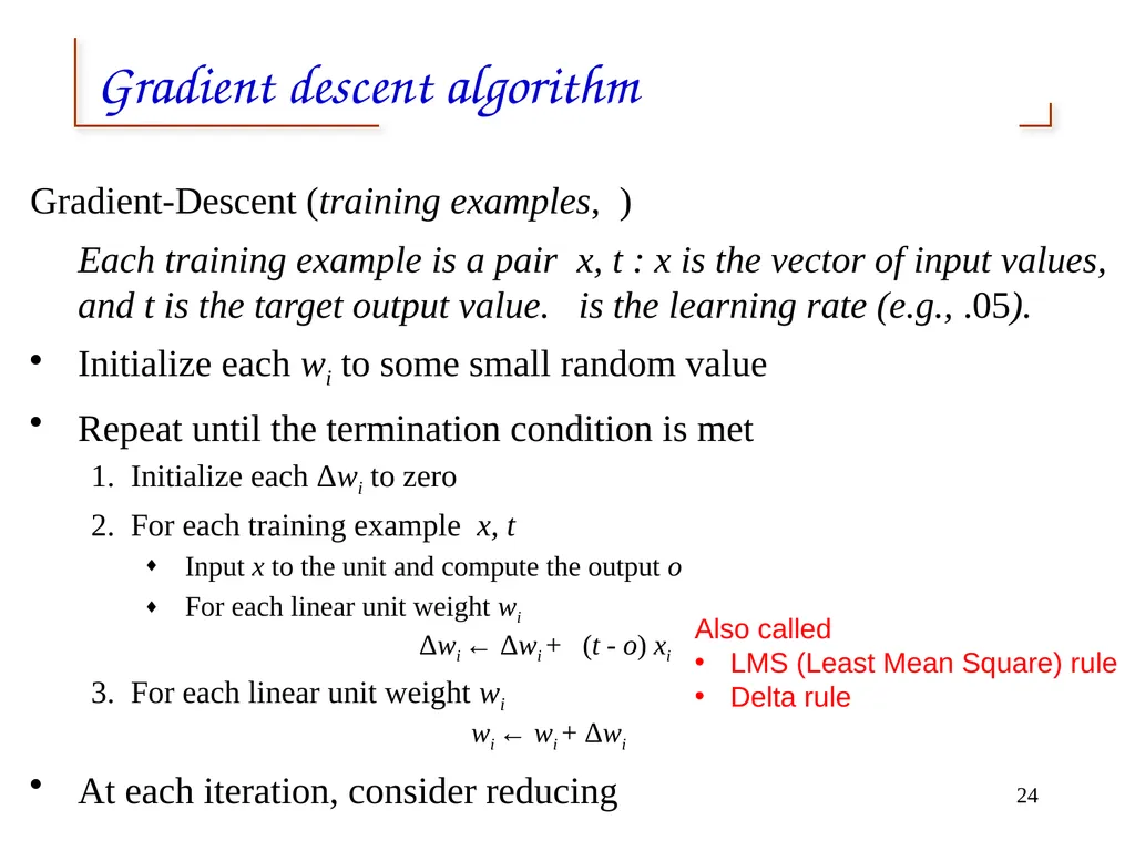 Artificial Neural Networks 1 2 Neural networks - slide 24 of 61