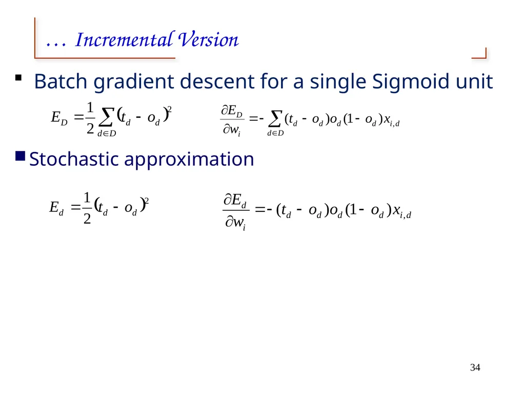Artificial Neural Networks 1 2 Neural networks - slide 34 of 61