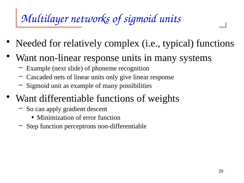 Artificial Neural Networks 1 2 Neural networks - slide 29 of 61
