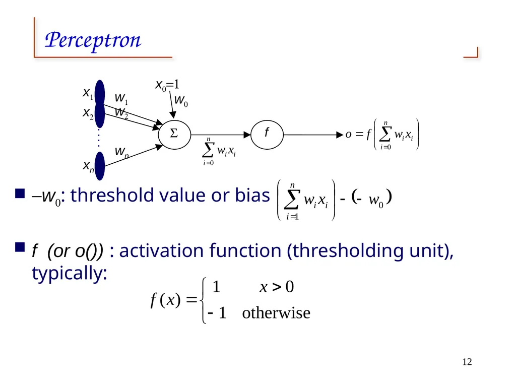 Artificial Neural Networks 1 2 Neural networks - slide 12 of 61