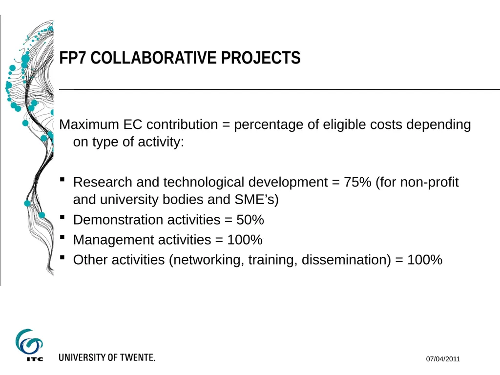 VGIrisk Workshop financial issues of EU funding - slide 7 of 11