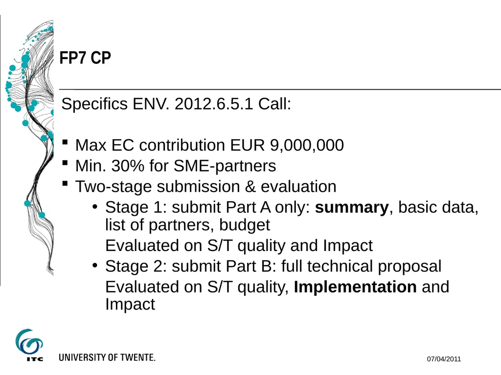 VGIrisk Workshop financial issues of EU funding - slide 10 of 11