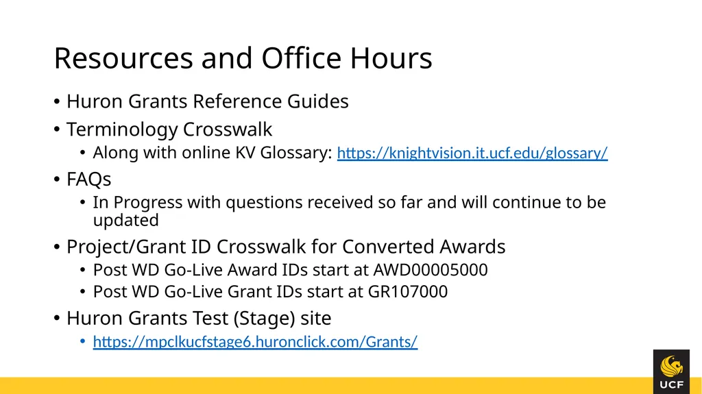 Knight Vision Huron Grants & Workday Training June - slide 26 of 30