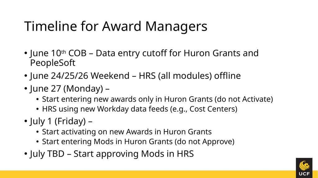 Knight Vision Huron Grants & Workday Training June - slide 27 of 30