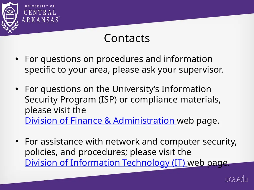 UCA Gramm-Leach Bliley Act (GLBA) Safeguards Rule - slide 16 of 17