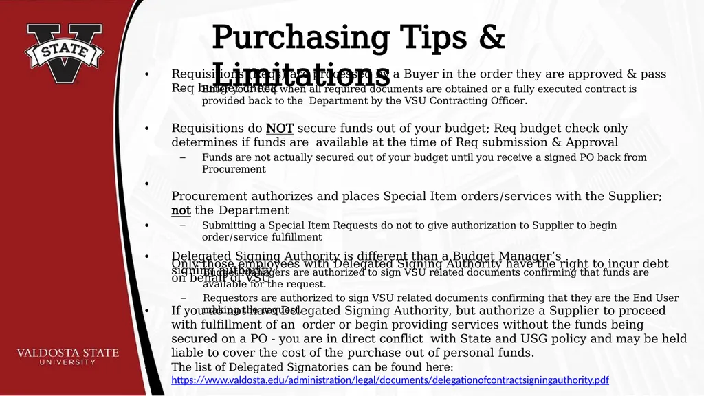 PURCHASING GUIDELINES & ePROCUREMENT REQUESTOR - slide 21 of 24