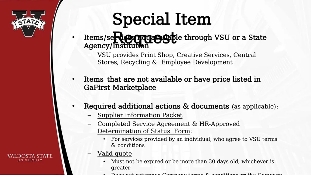 PURCHASING GUIDELINES & ePROCUREMENT REQUESTOR - slide 12 of 24