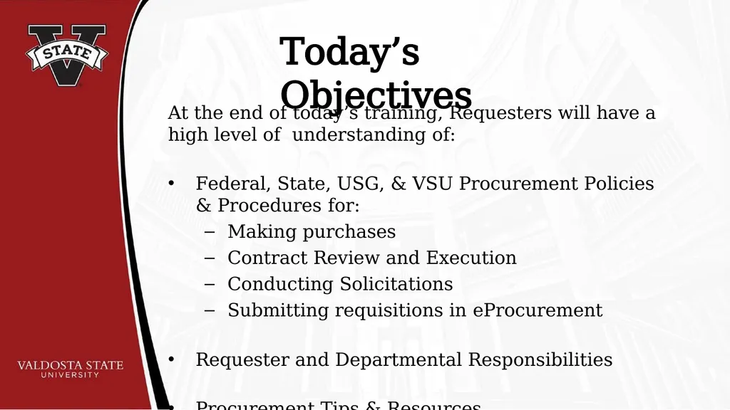 PURCHASING GUIDELINES & ePROCUREMENT REQUESTOR - slide 2 of 24