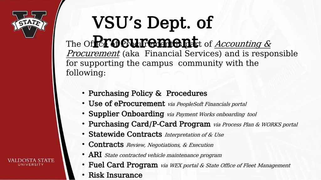 PURCHASING GUIDELINES & ePROCUREMENT REQUESTOR - slide 4 of 24