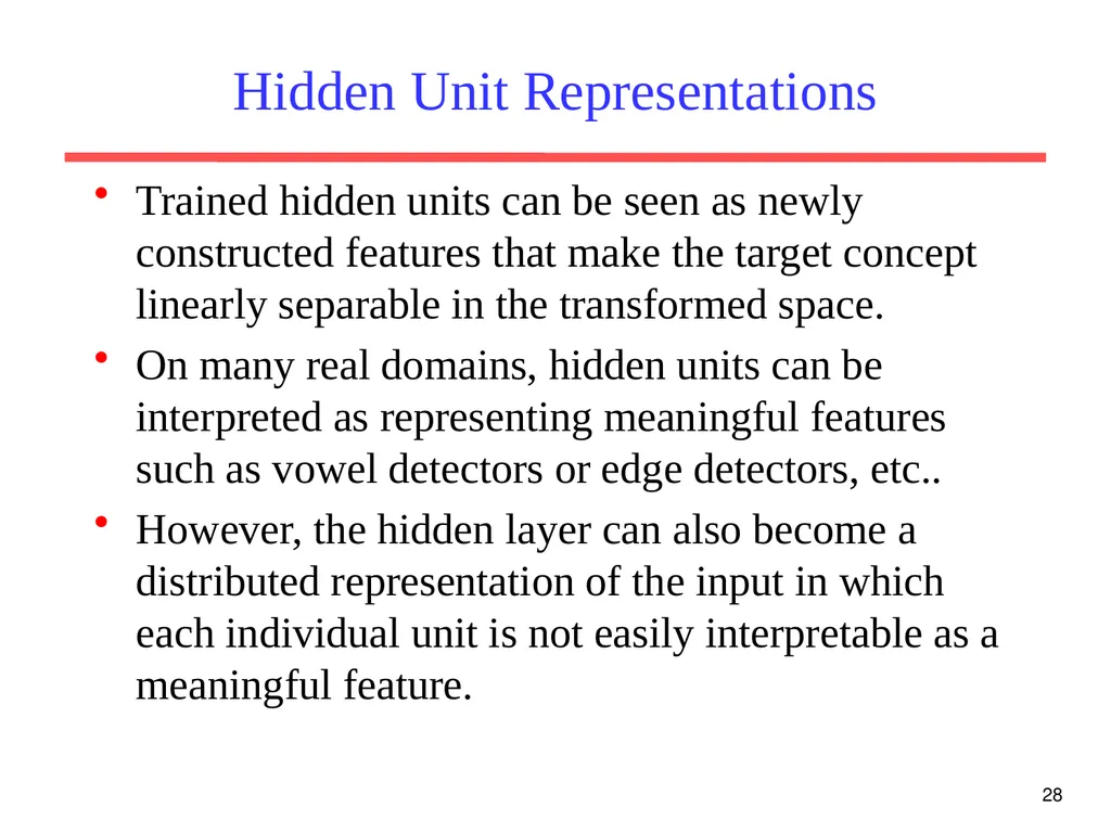 1 Neural Networks Chapter 18.7 Some material - slide 28 of 35