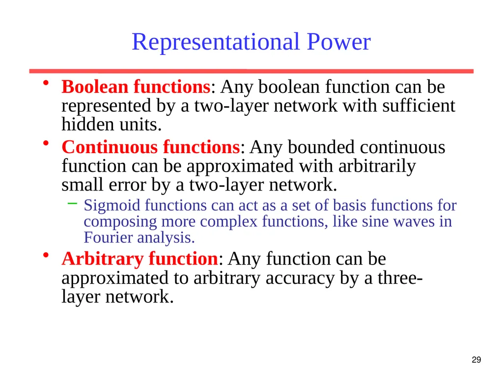 1 Neural Networks Chapter 18.7 Some material - slide 29 of 35