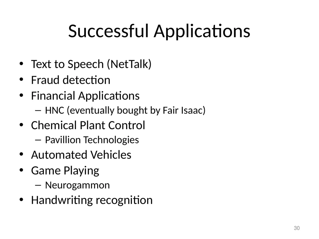 1 Neural Networks Chapter 18.7 Some material - slide 30 of 35