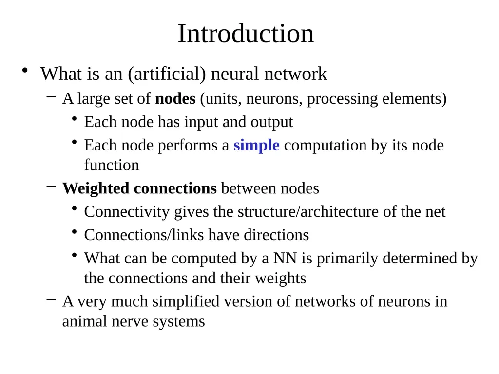 1 Neural Networks Chapter 18.7 Some material - slide 2 of 35