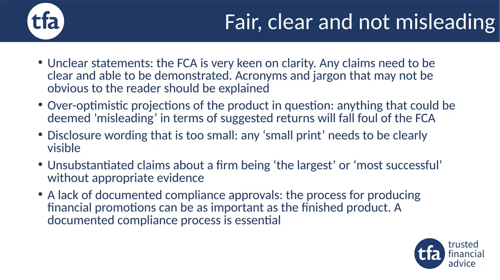 Financial Promotions & Social Media How to ensure - slide 6 of 10