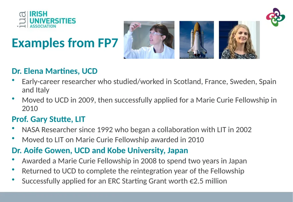 MSC Focus on Individual Fellowships Dr. Jennifer - slide 23 of 39
