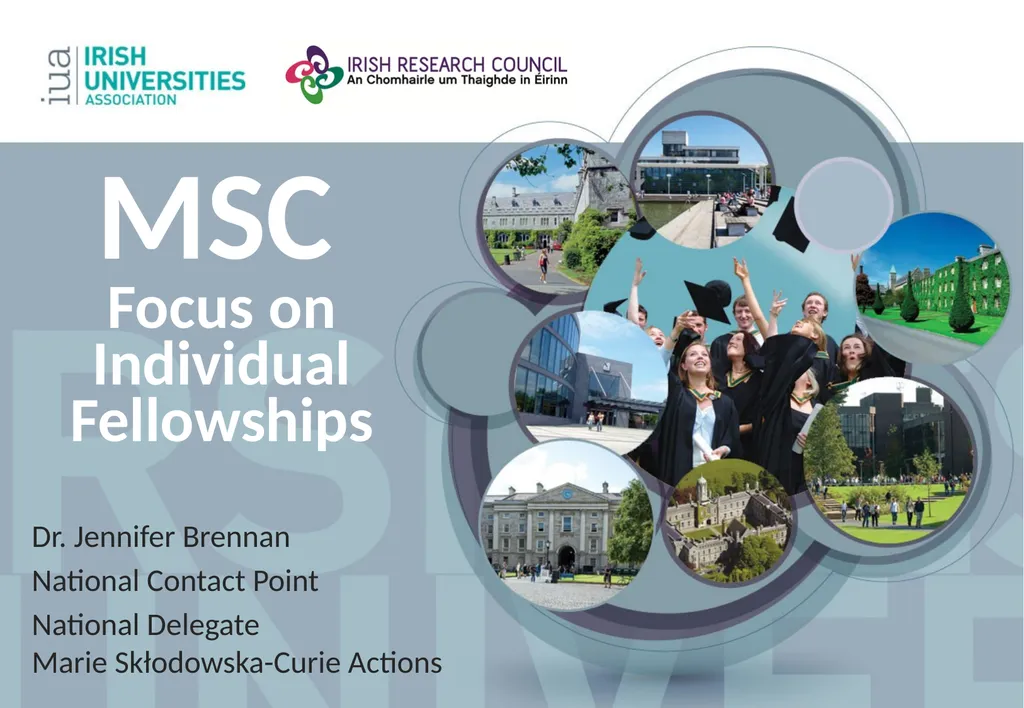 MSC Focus on Individual Fellowships Dr. Jennifer - slide 1 of 39