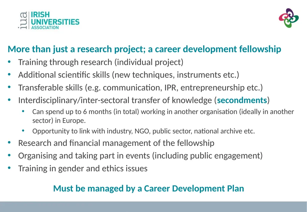 MSC Focus on Individual Fellowships Dr. Jennifer - slide 22 of 39