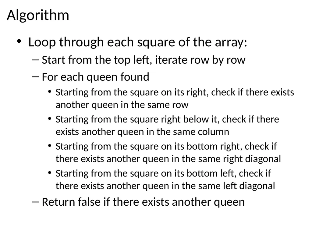 Sit-In Lab 1 Ob-CHESS-ion N-Queens Puzzle Checker - slide 7 of 28