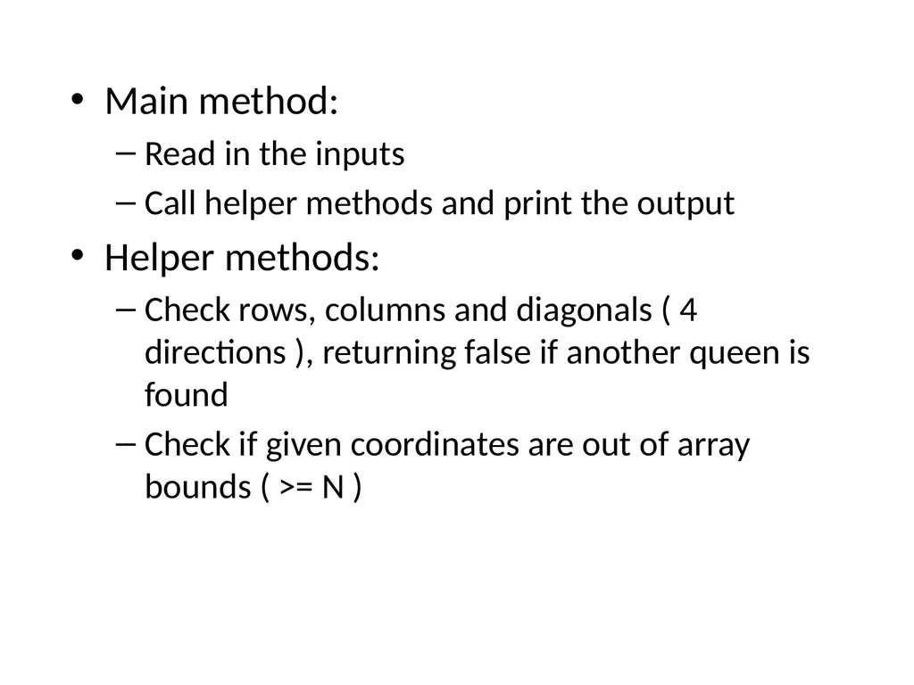Sit-In Lab 1 Ob-CHESS-ion N-Queens Puzzle Checker - slide 18 of 28