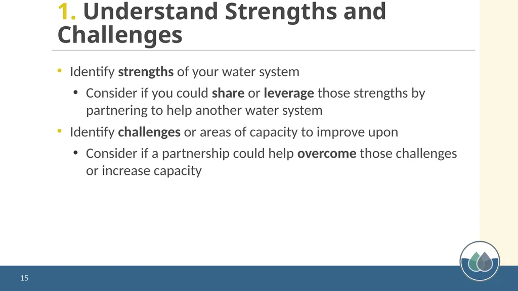 Water System Partnerships: Opportunities to Solve - slide 15 of 37