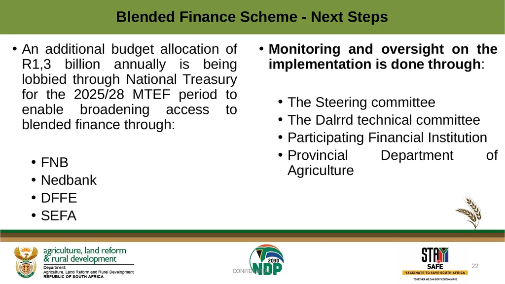 PROGRESS REGARDING THE IMPLEMENTATION OF THE - slide 22 of 23