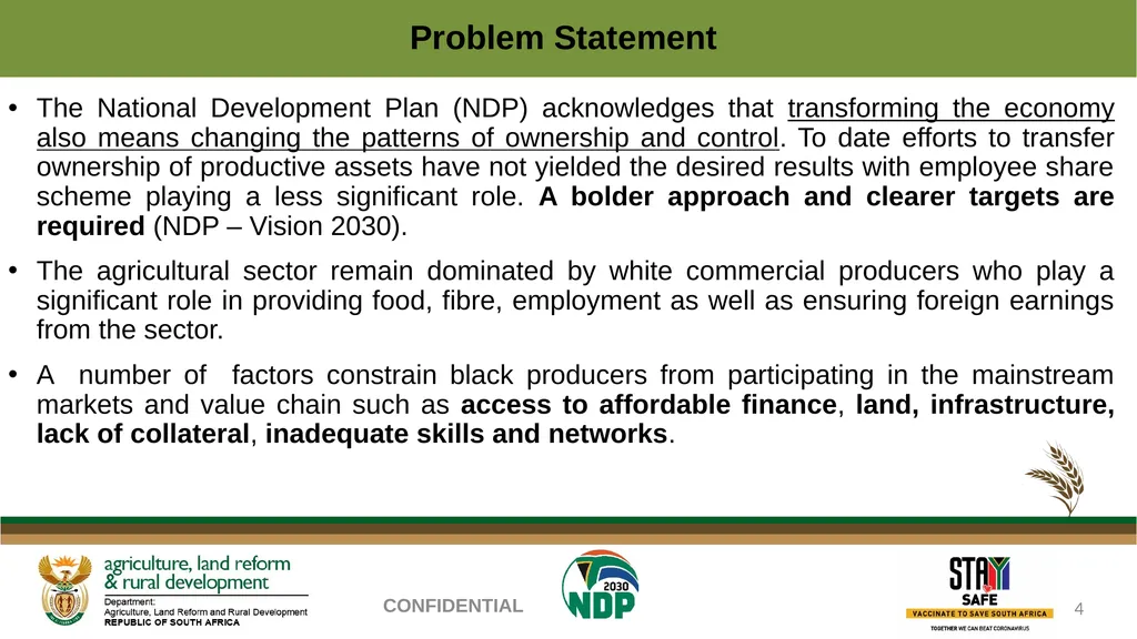PROGRESS REGARDING THE IMPLEMENTATION OF THE - slide 4 of 23