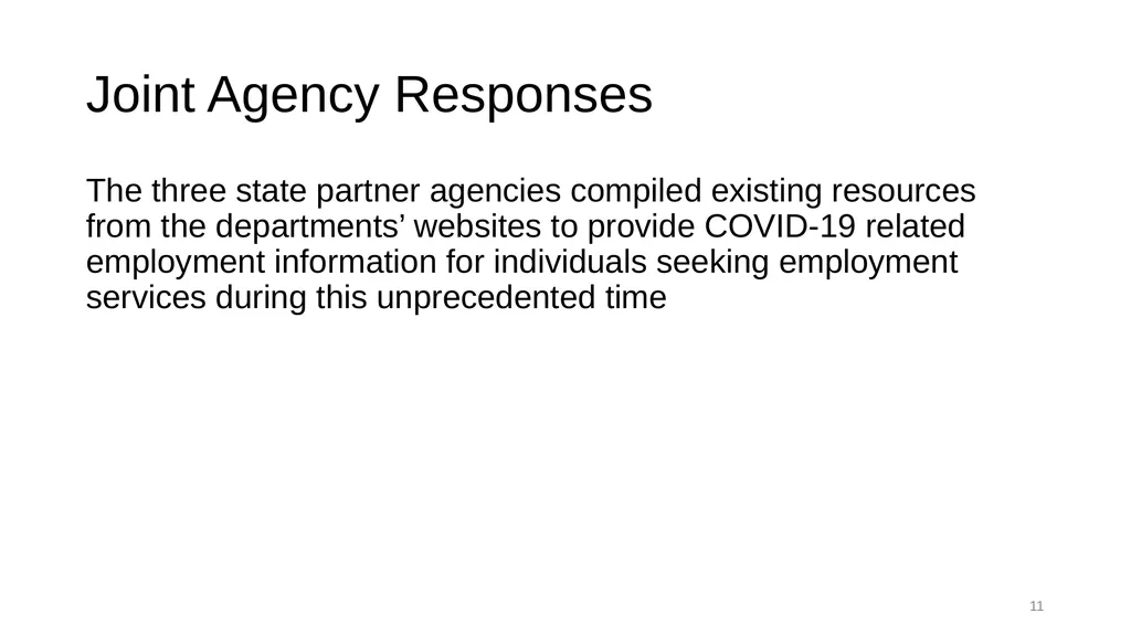 Local Partnership Agreement Training COVID-19 - slide 11 of 20