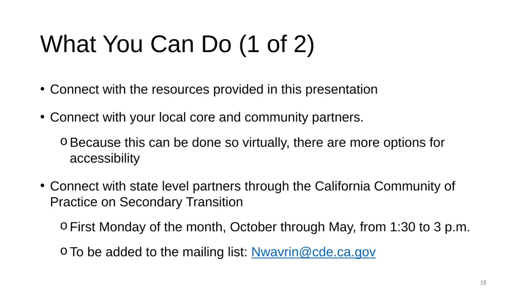 Local Partnership Agreement Training COVID-19 - slide 18 of 20
