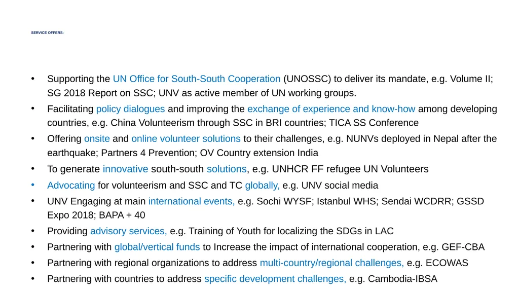 UNV Partnerships and RESOURCE MOBILIZATION - slide 16 of 18