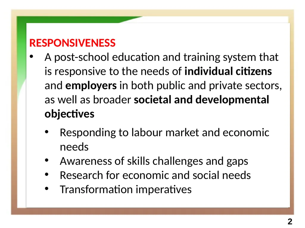 Technical and Vocational Education and Training - slide 4 of 18