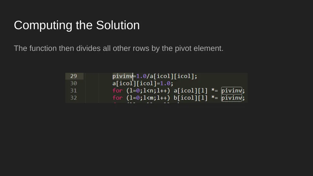 Gauss-Jordan Elimination Ben Rorabaugh (ft. Gauss - slide 8 of 12