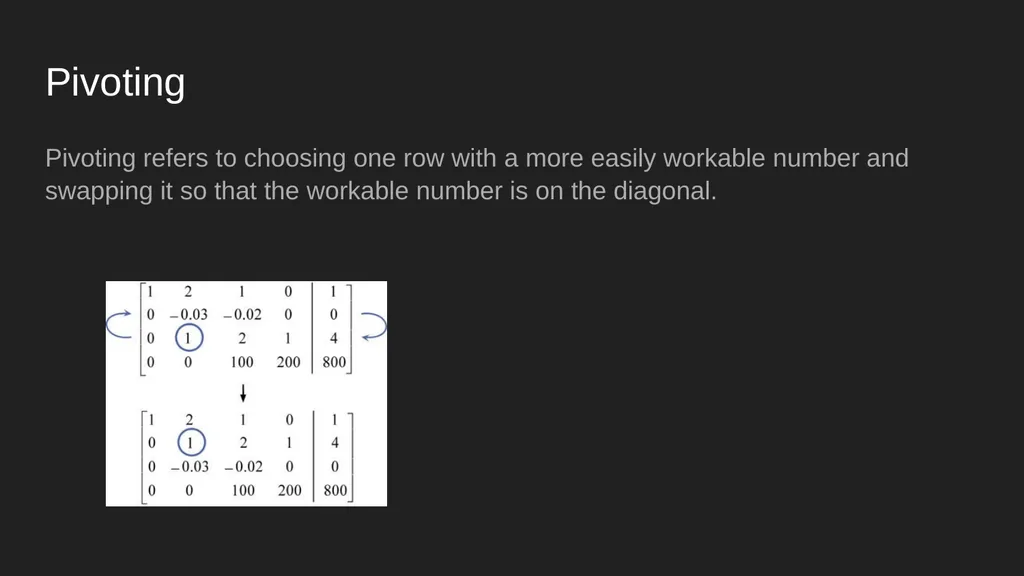 Gauss-Jordan Elimination Ben Rorabaugh (ft. Gauss - slide 4 of 12