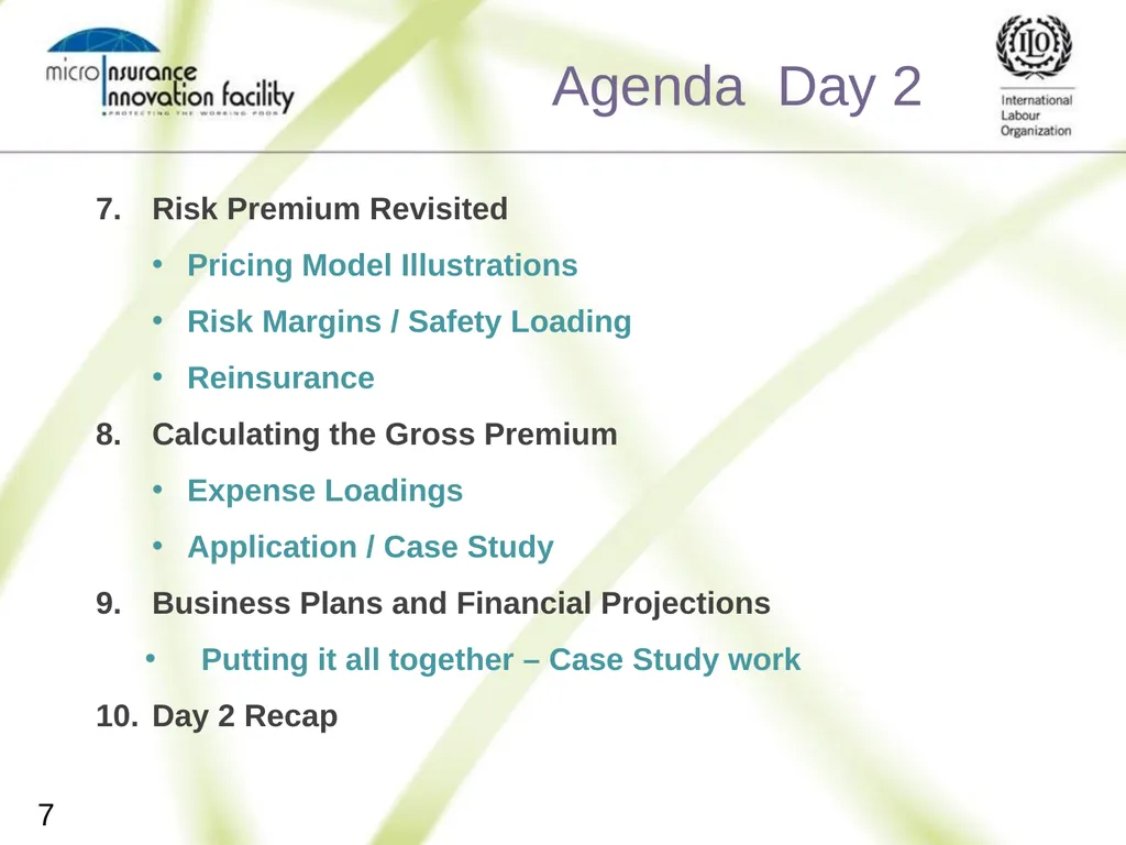 Pricing for Microinsurance Location Date Trainer 1 - slide 7 of 203