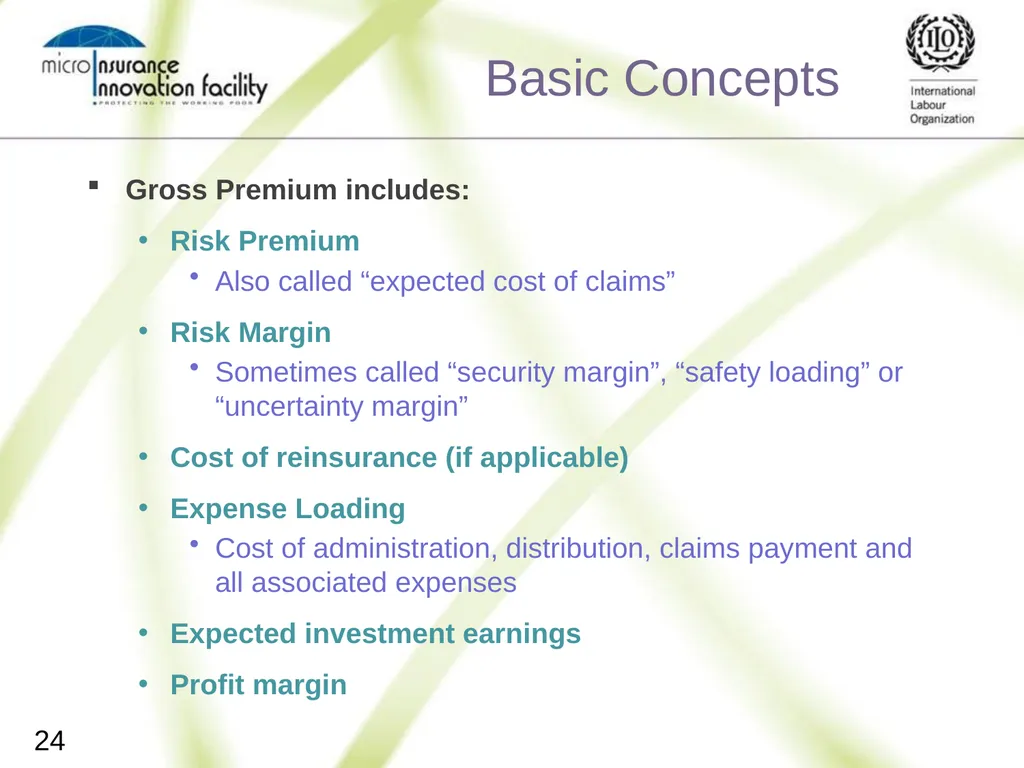 Pricing for Microinsurance Location Date Trainer 1 - slide 24 of 203