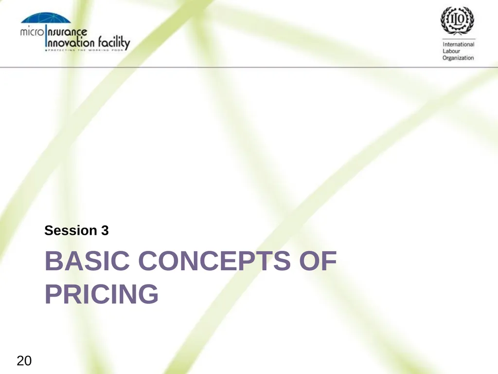 Pricing for Microinsurance Location Date Trainer 1 - slide 20 of 203