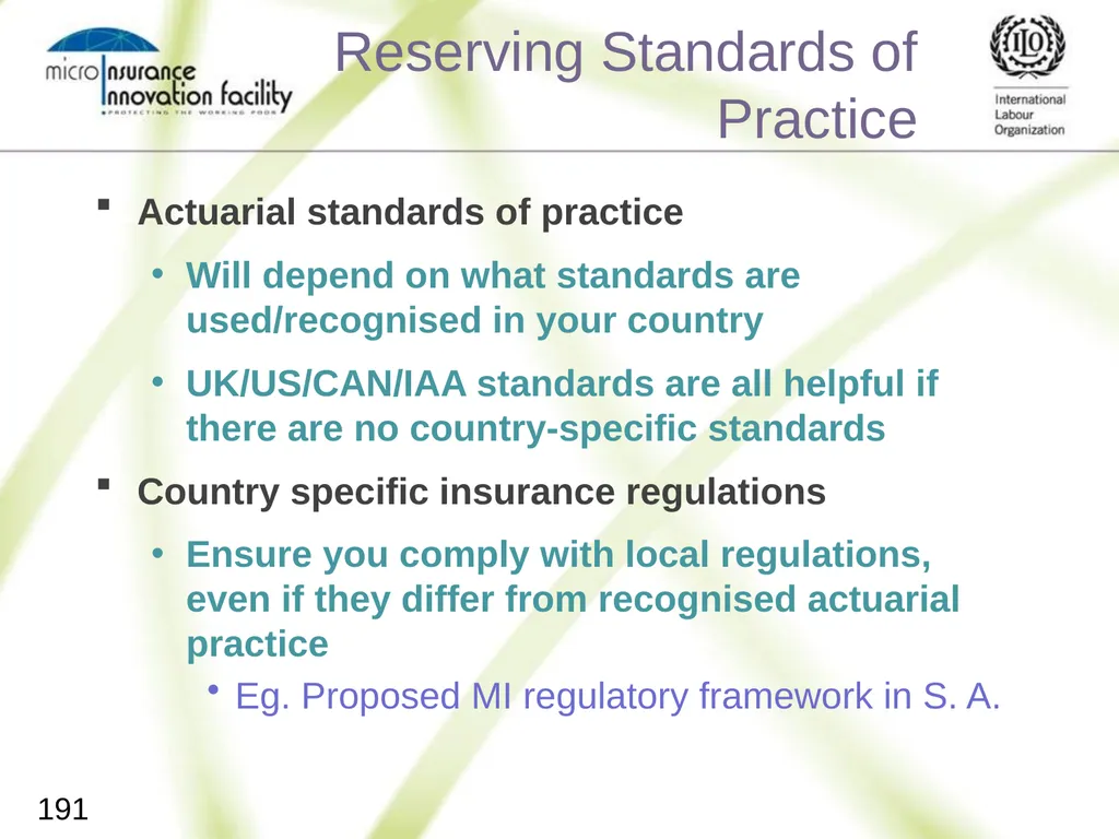 Pricing for Microinsurance Location Date Trainer 1 - slide 188 of 203