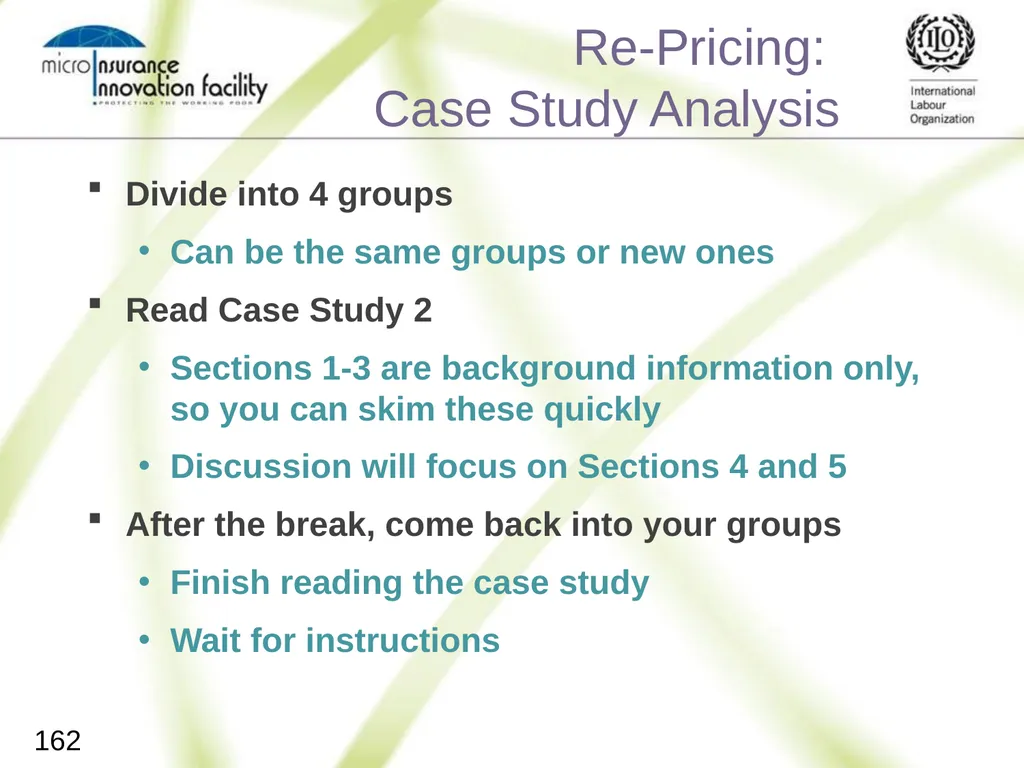 Pricing for Microinsurance Location Date Trainer 1 - slide 159 of 203