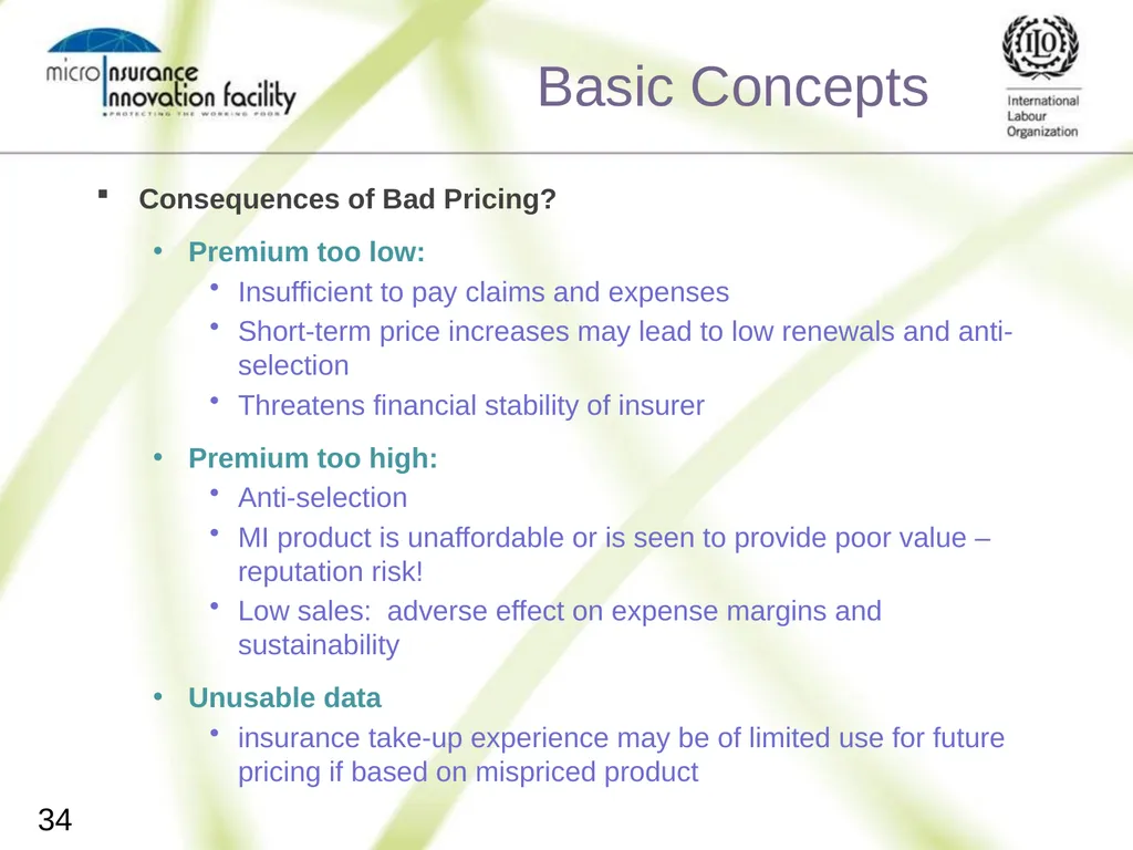Pricing for Microinsurance Location Date Trainer 1 - slide 32 of 203