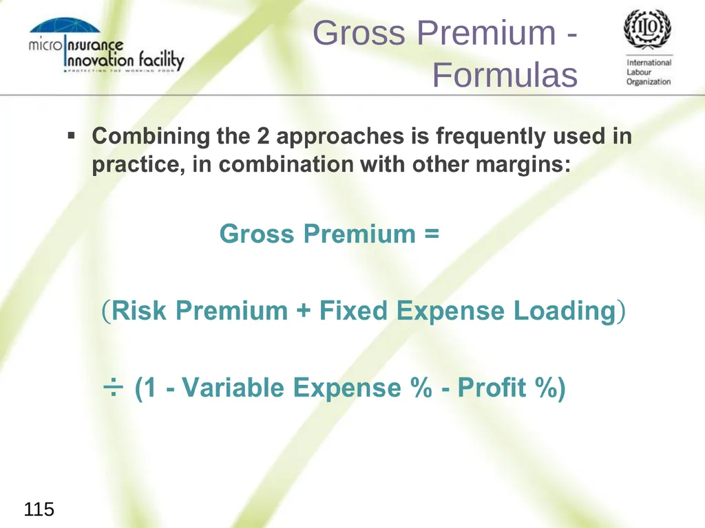 Pricing for Microinsurance Location Date Trainer 1 - slide 112 of 203