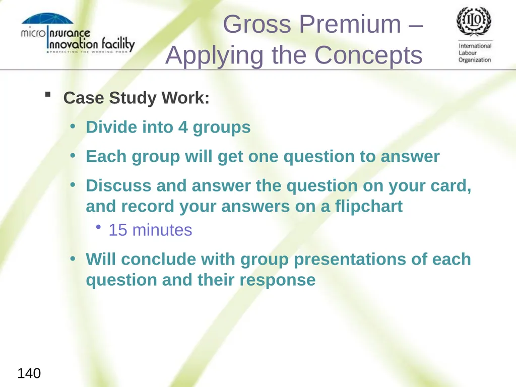 Pricing for Microinsurance Location Date Trainer 1 - slide 137 of 203