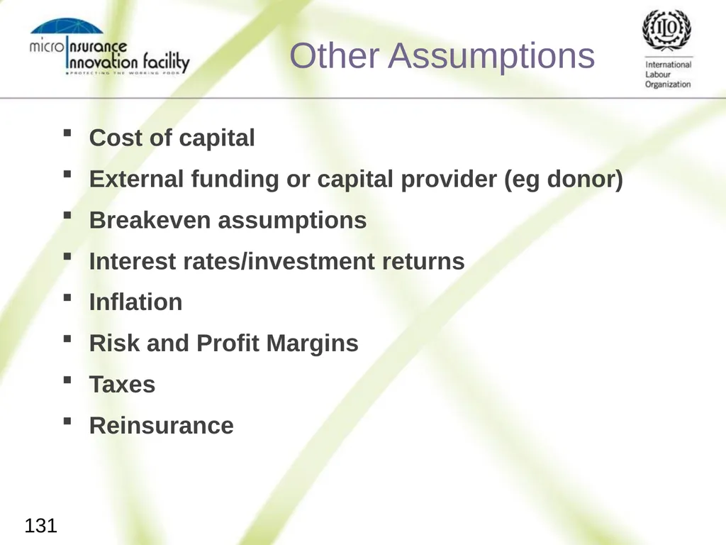 Pricing for Microinsurance Location Date Trainer 1 - slide 128 of 203