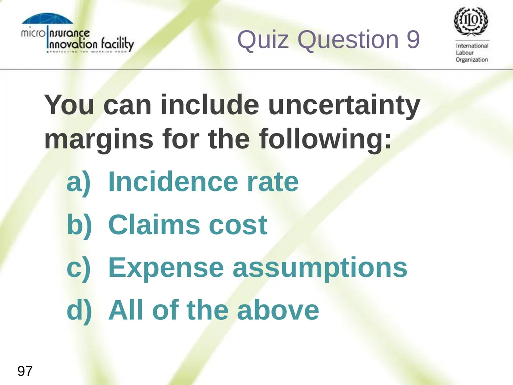 Pricing for Microinsurance Location Date Trainer 1 - slide 94 of 203