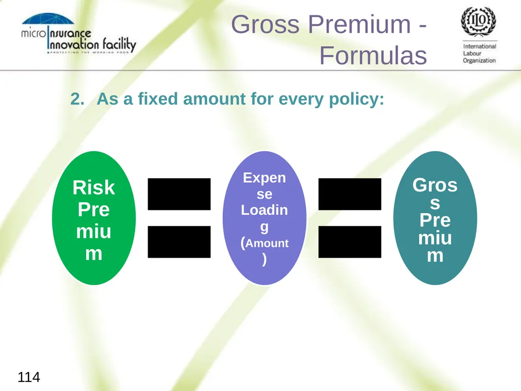 Pricing for Microinsurance Location Date Trainer 1 - slide 111 of 203